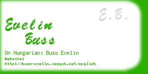 evelin buss business card